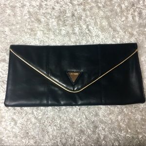 Vintage 80’s Guess black and gold clutch purse